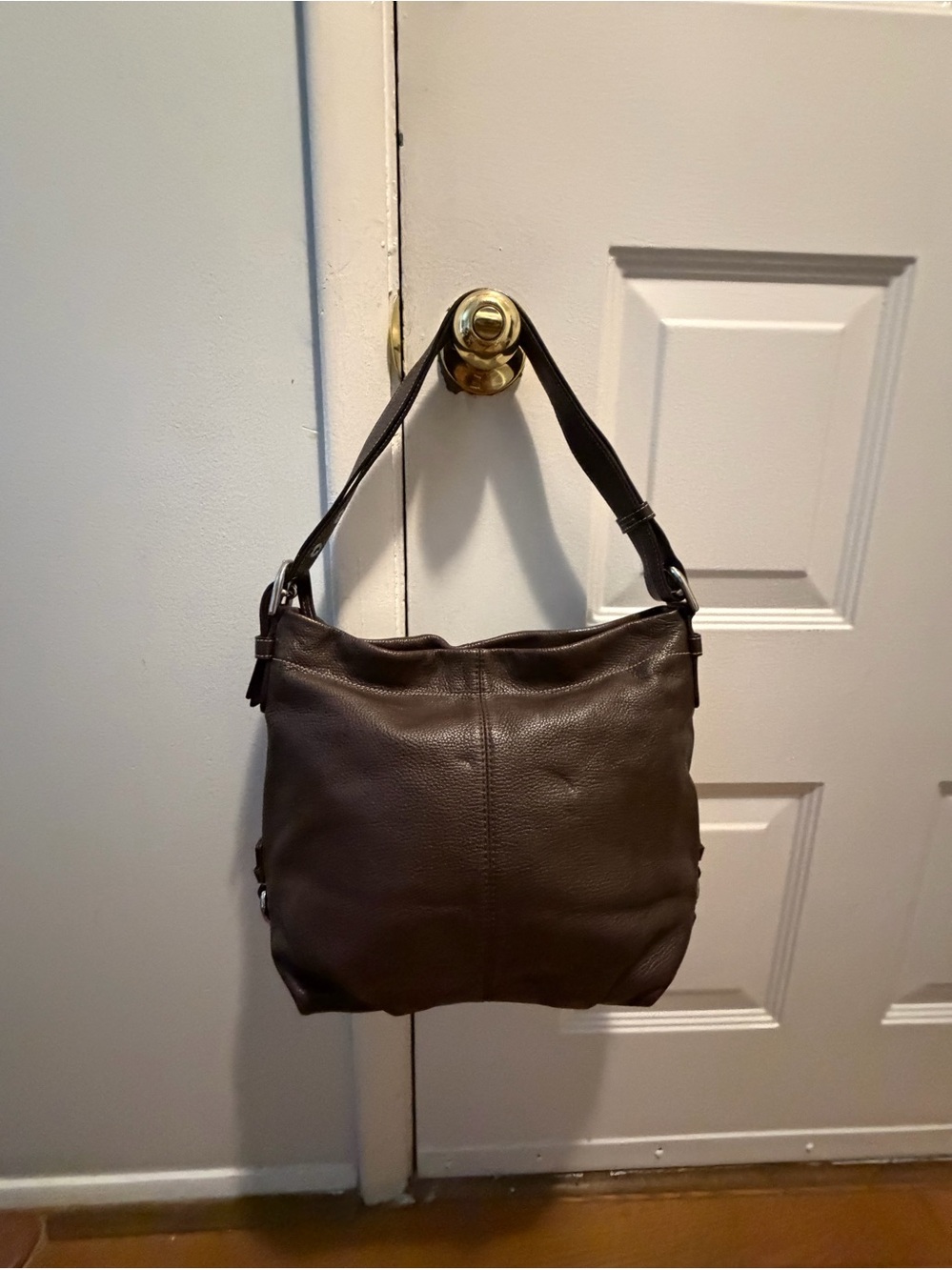 Coach Pebble Leather Convertible Duffle Shoulder Bag